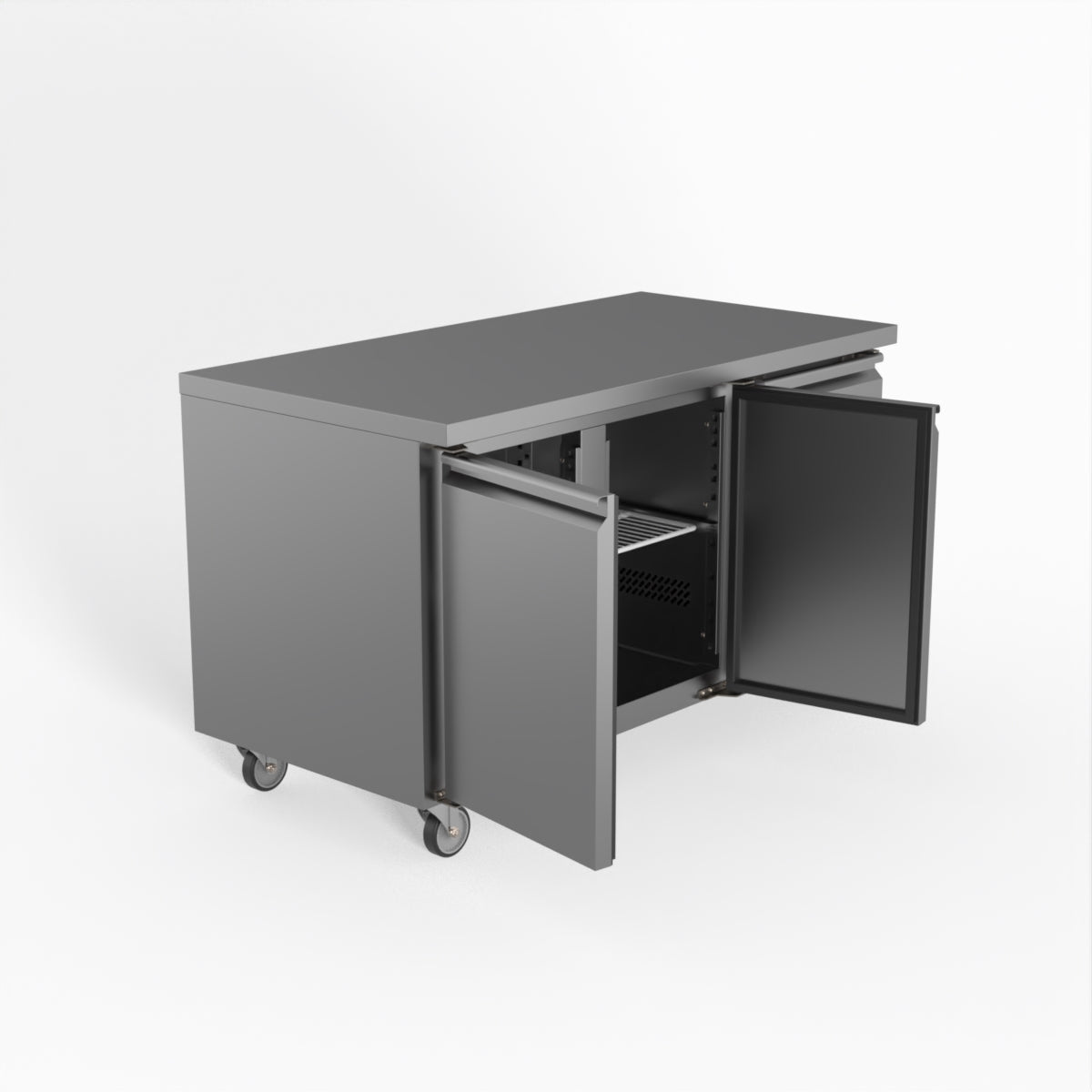 FED-X S/S Two Door Bench Fridge 136cm 10Amp
