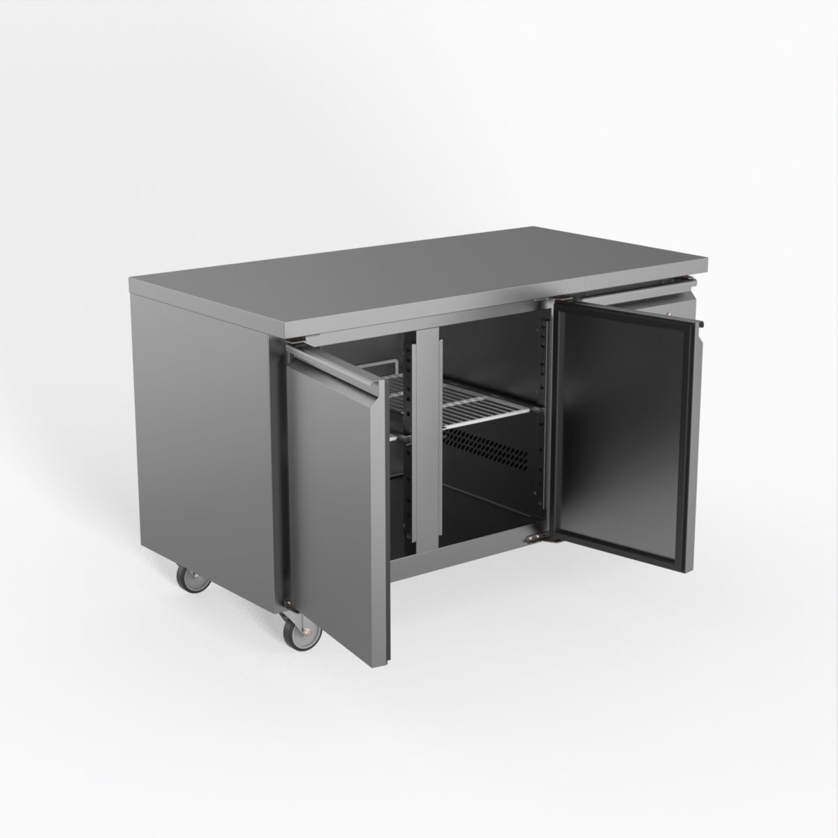 FED-X S/S Two Door Bench Fridge 136cm 10Amp