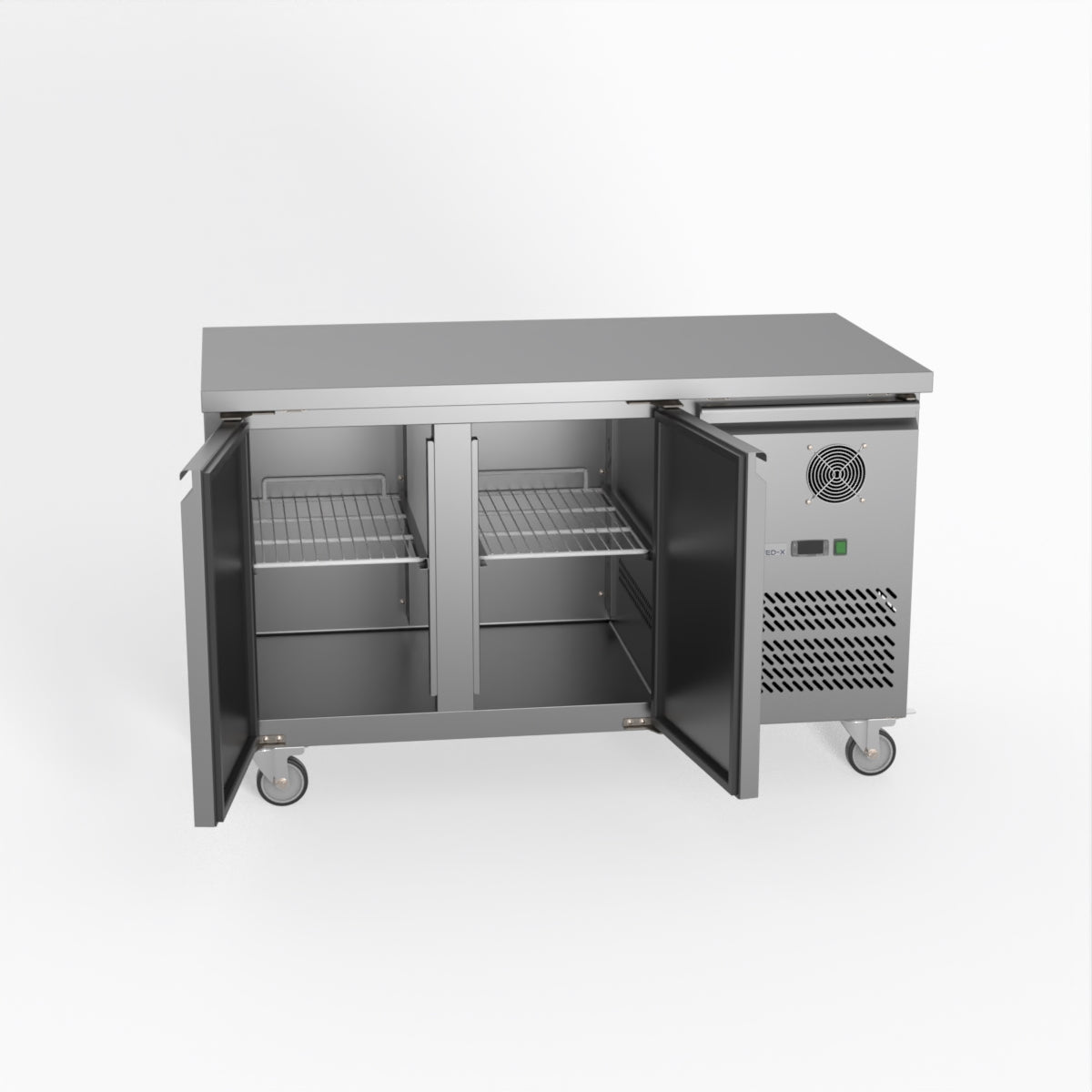 FED-X S/S Two Door Bench Fridge 136cm 10Amp