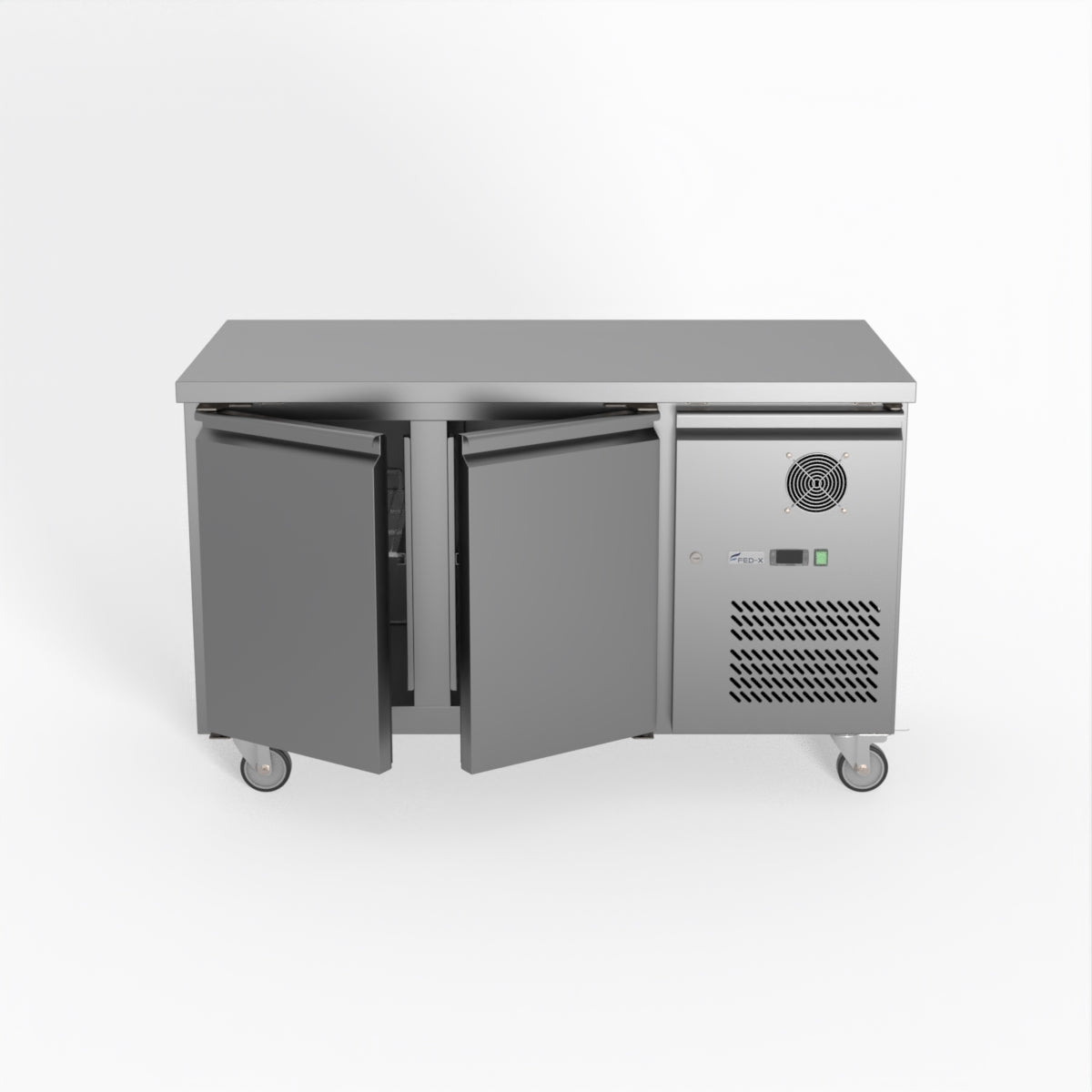 FED-X S/S Two Door Bench Fridge 136cm 10Amp