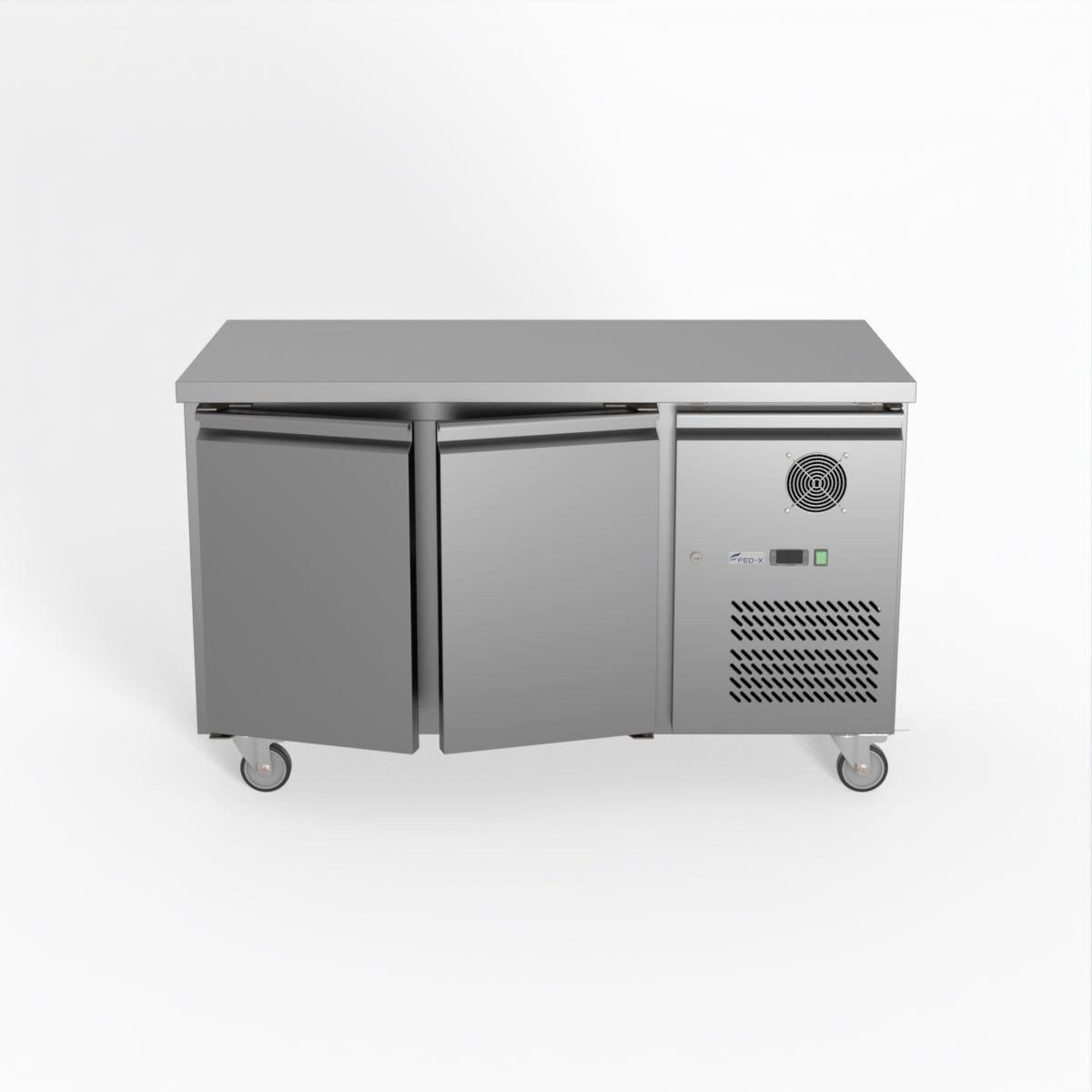 FED-X S/S Two Door Bench Fridge 136cm 10Amp