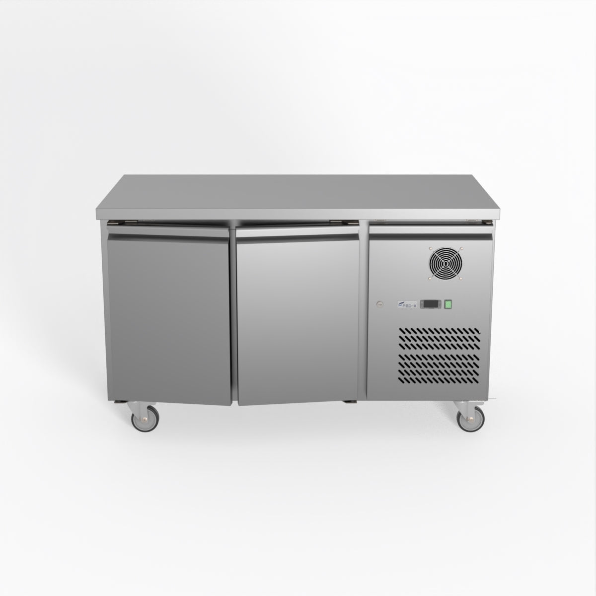 FED-X S/S Two Door Bench Fridge 136cm 10Amp