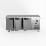 FED-X S/S Three Door Bench Fridge 180cm 10Amp
