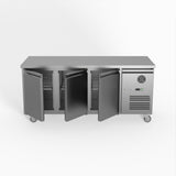 FED-X S/S Three Door Bench Fridge 180cm 10Amp