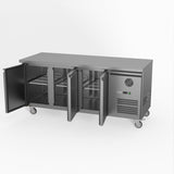 FED-X S/S Three Door Bench Fridge 180cm 10Amp