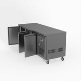 FED-X S/S Three Door Bench Fridge 180cm 10Amp