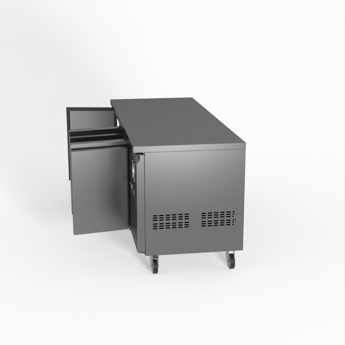 FED-X S/S Three Door Bench Fridge 180cm 10Amp