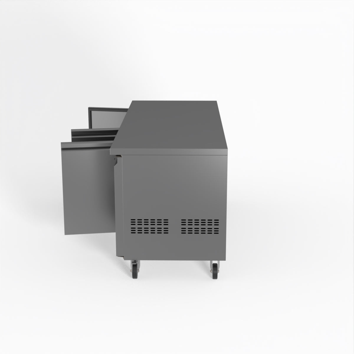 FED-X S/S Three Door Bench Fridge 180cm 10Amp