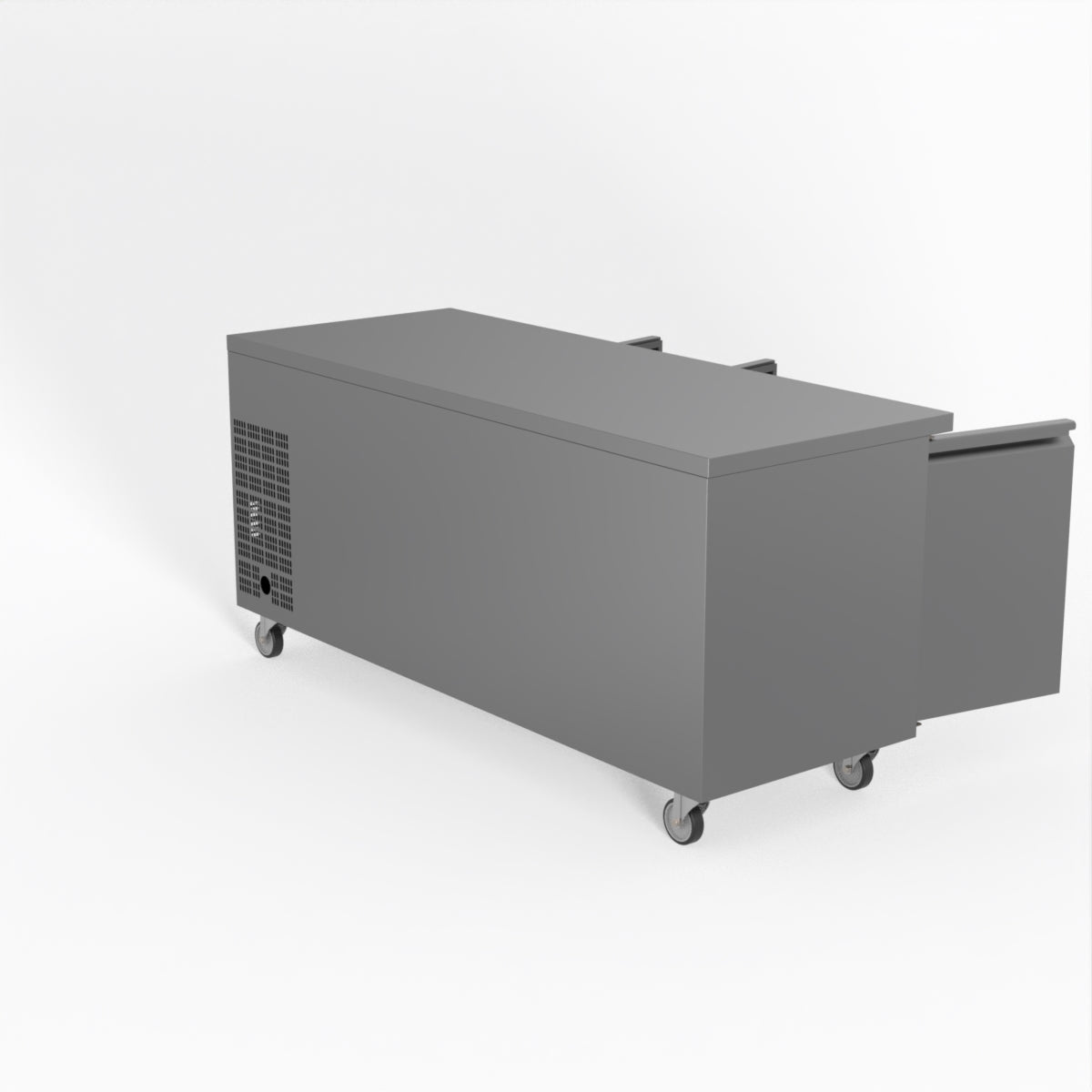FED-X S/S Three Door Bench Fridge 180cm 10Amp