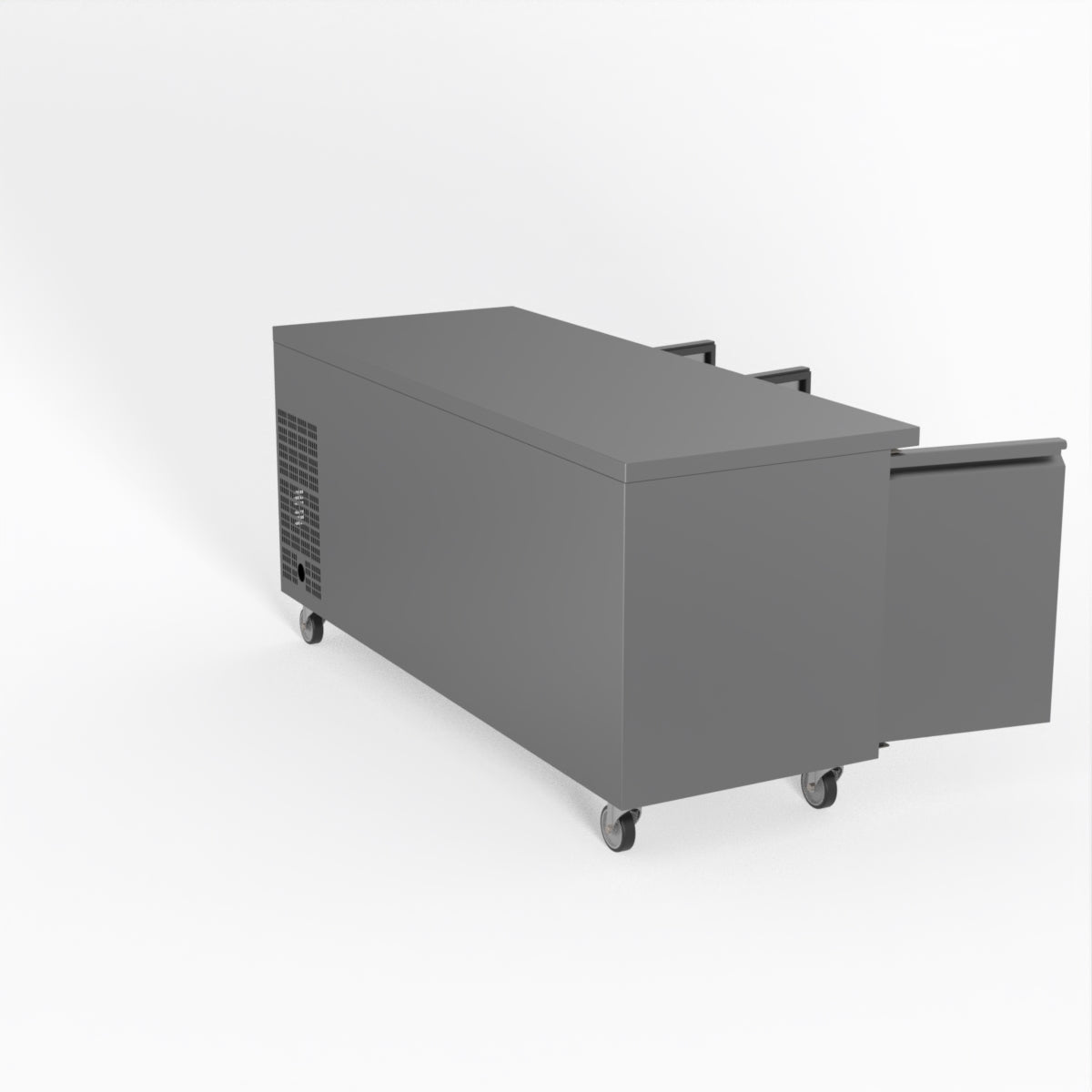 FED-X S/S Three Door Bench Fridge 180cm 10Amp