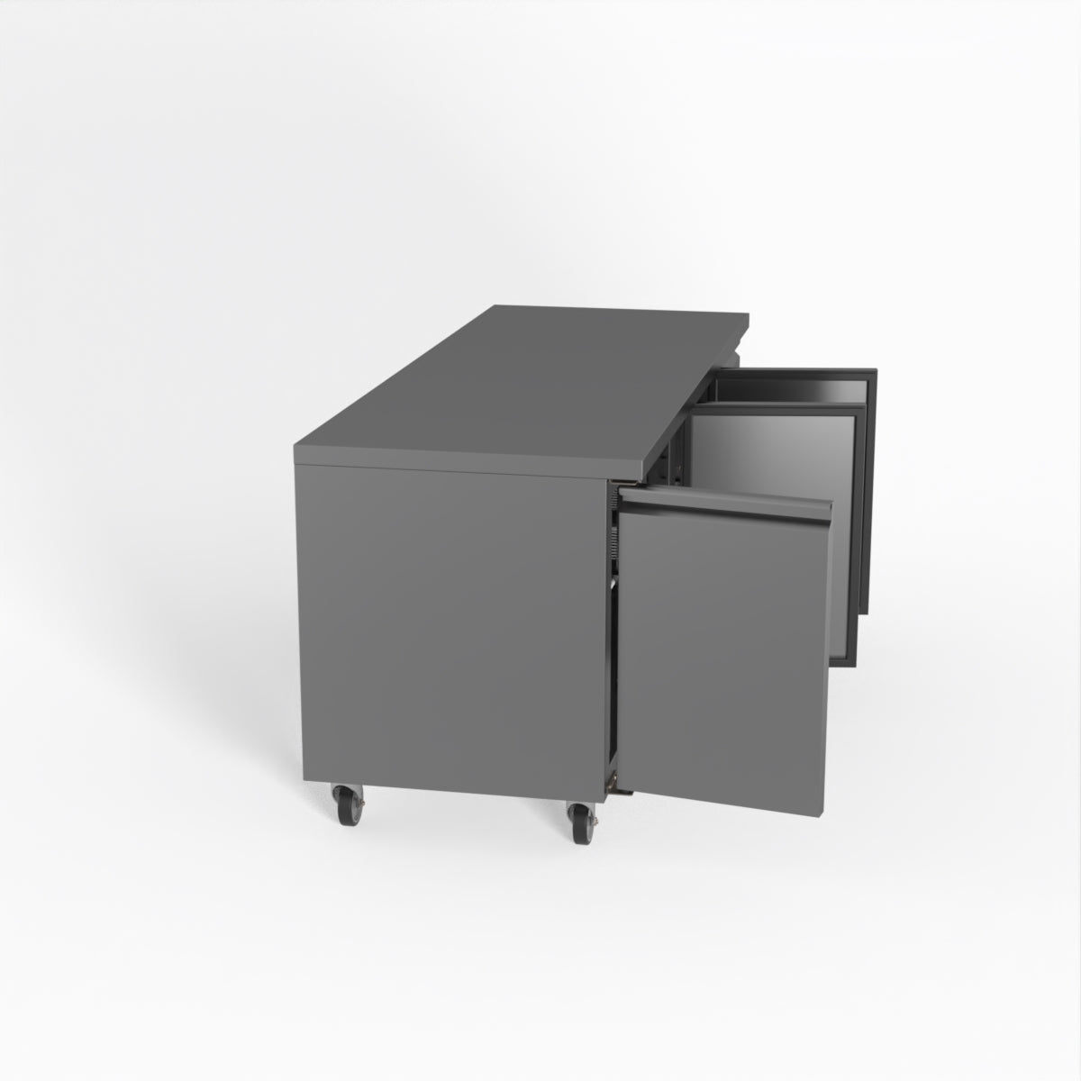 FED-X S/S Three Door Bench Fridge 180cm 10Amp