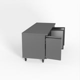 FED-X S/S Three Door Bench Fridge 180cm 10Amp