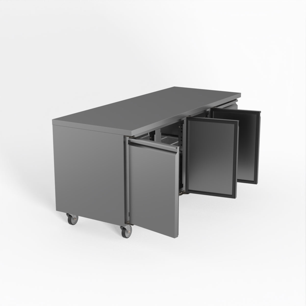 FED-X S/S Three Door Bench Fridge 180cm 10Amp