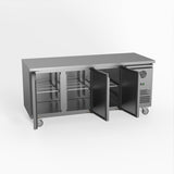 FED-X S/S Three Door Bench Fridge 180cm 10Amp