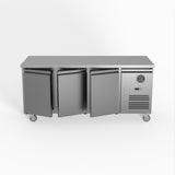 FED-X S/S Three Door Bench Fridge 180cm 10Amp