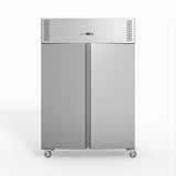 FED-X S/S Double Door Upright Fridge 134cm 10Amp