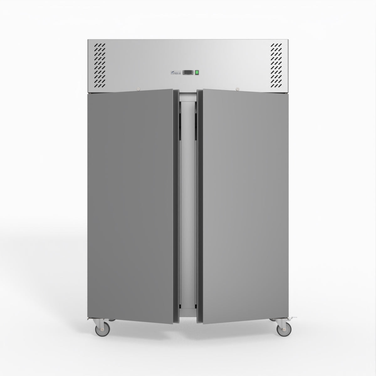 FED-X S/S Double Door Upright Freezer 134cm 10Amp