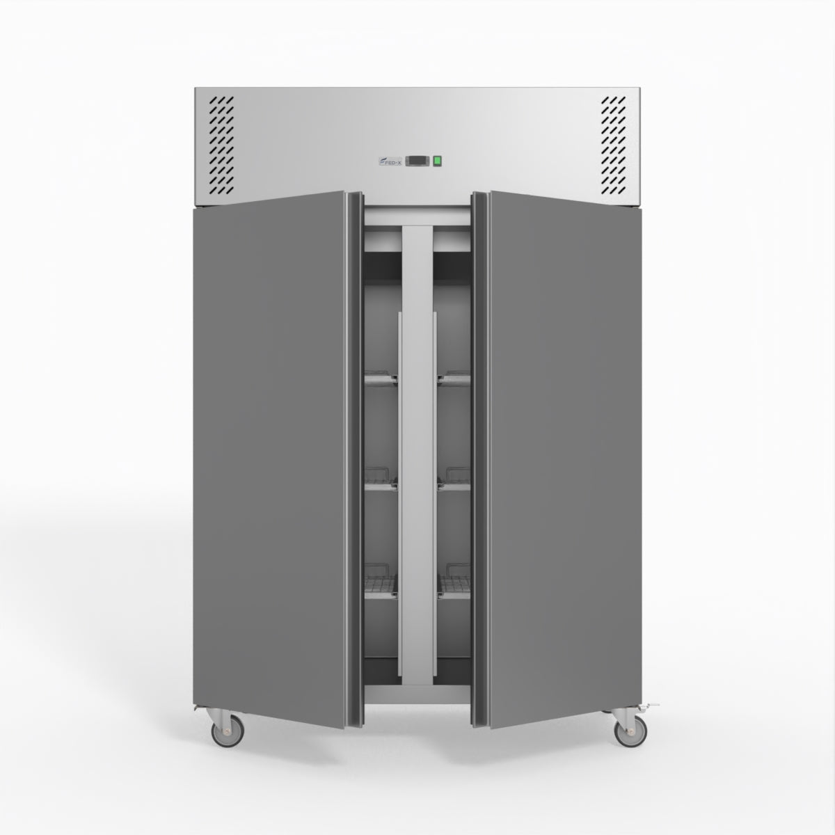 FED-X S/S Double Door Upright Freezer 134cm 10Amp