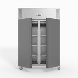 FED-X S/S Double Door Upright Fridge 134cm 10Amp