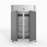FED-X S/S Double Door Upright Fridge 134cm 10Amp