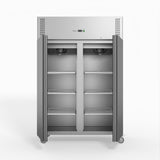 FED-X S/S Double Door Upright Fridge 134cm 10Amp