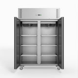 FED-X S/S Double Door Upright Freezer 134cm 10Amp