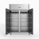 FED-X S/S Double Door Upright Freezer 134cm 10Amp