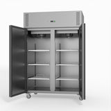 FED-X S/S Double Door Upright Fridge 134cm 10Amp
