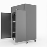 FED-X S/S Double Door Upright Freezer 134cm 10Amp