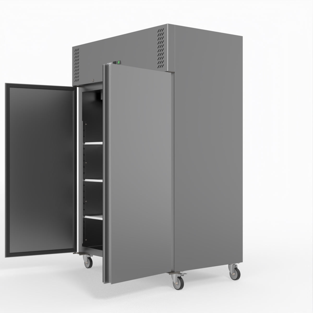 FED-X S/S Double Door Upright Freezer 134cm 10Amp