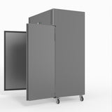 FED-X S/S Double Door Upright Fridge 134cm 10Amp