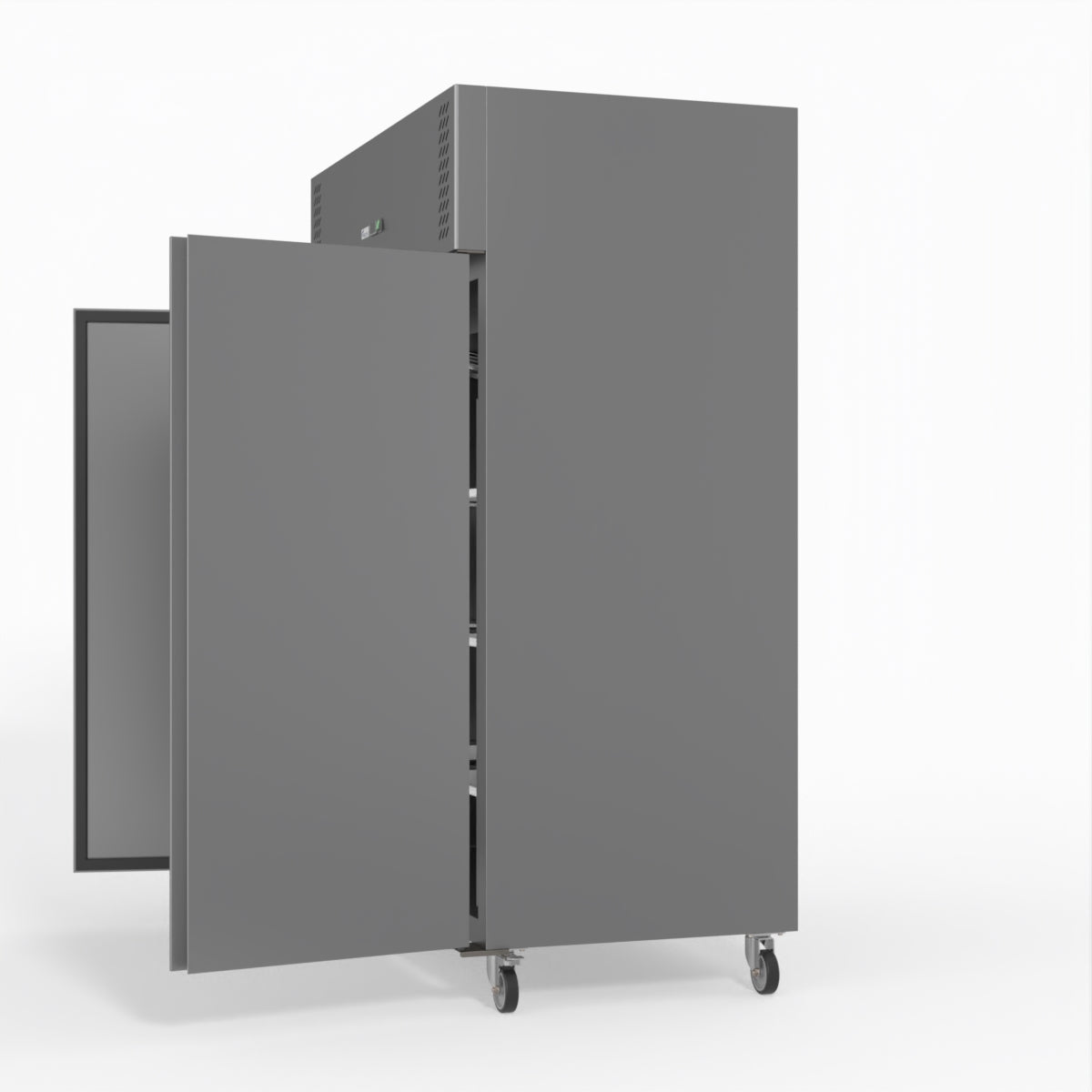 FED-X S/S Double Door Upright Fridge 134cm 10Amp
