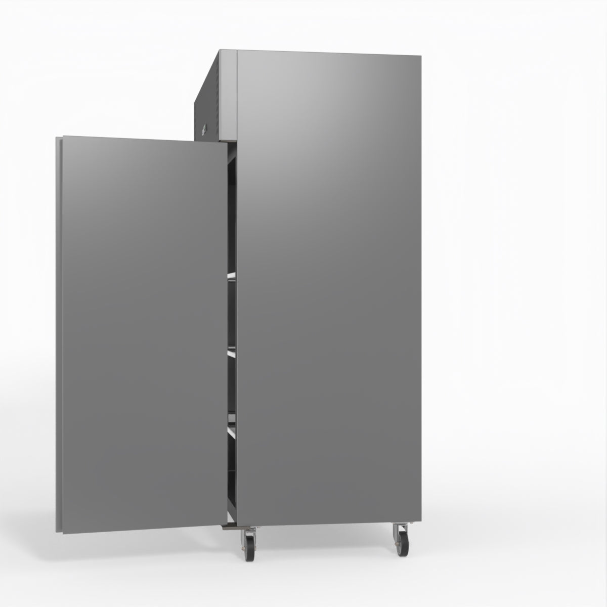 FED-X S/S Double Door Upright Fridge 134cm 10Amp