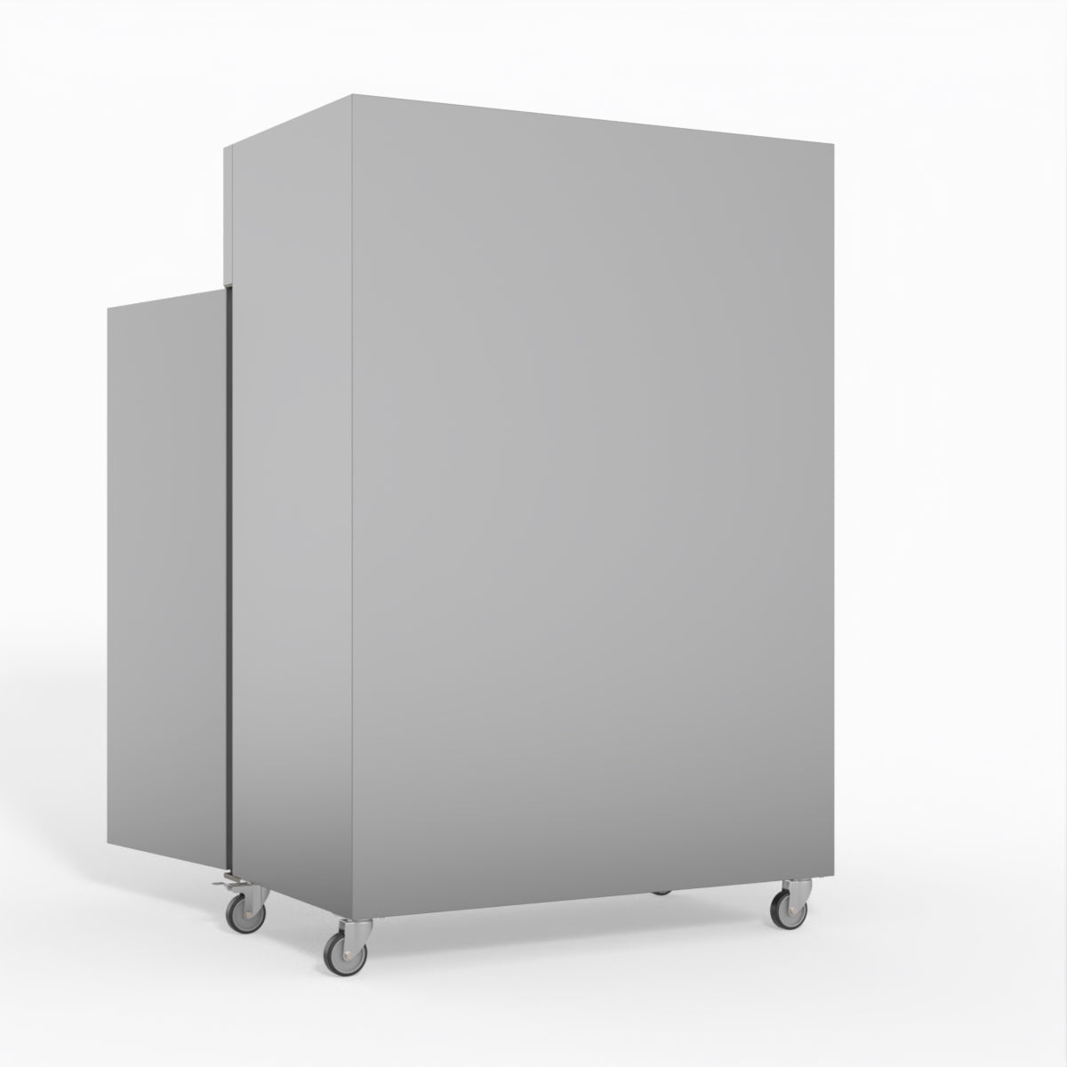 FED-X S/S Double Door Upright Fridge 134cm 10Amp