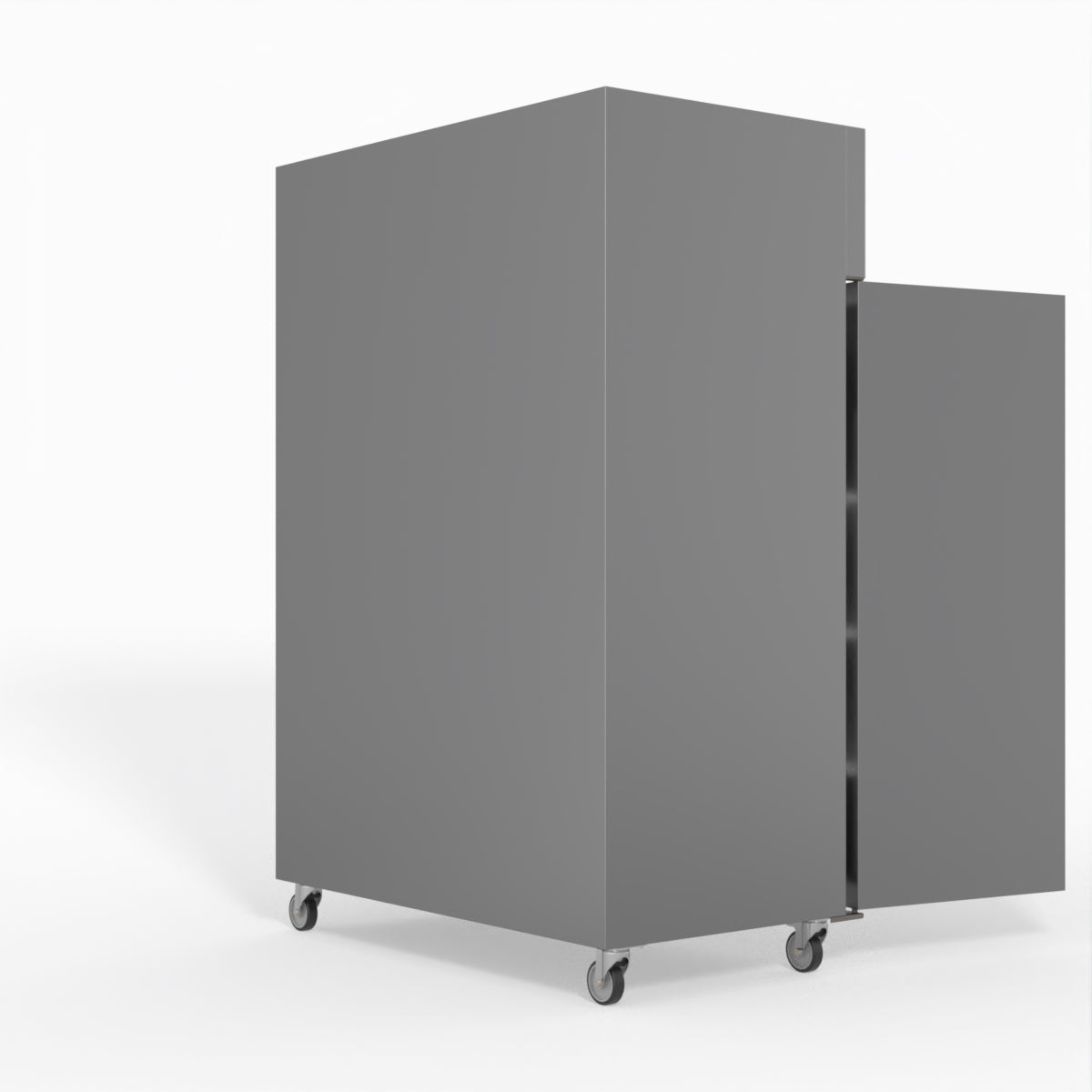 FED-X S/S Double Door Upright Fridge 134cm 10Amp