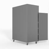 FED-X S/S Double Door Upright Fridge 134cm 10Amp