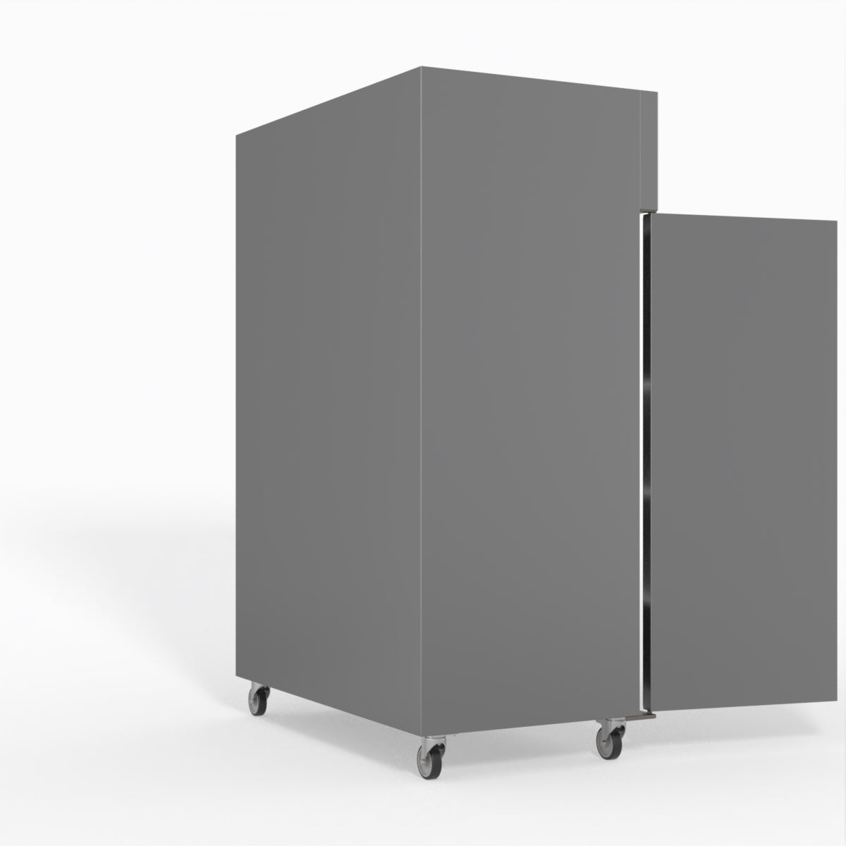 FED-X S/S Double Door Upright Fridge 134cm 10Amp