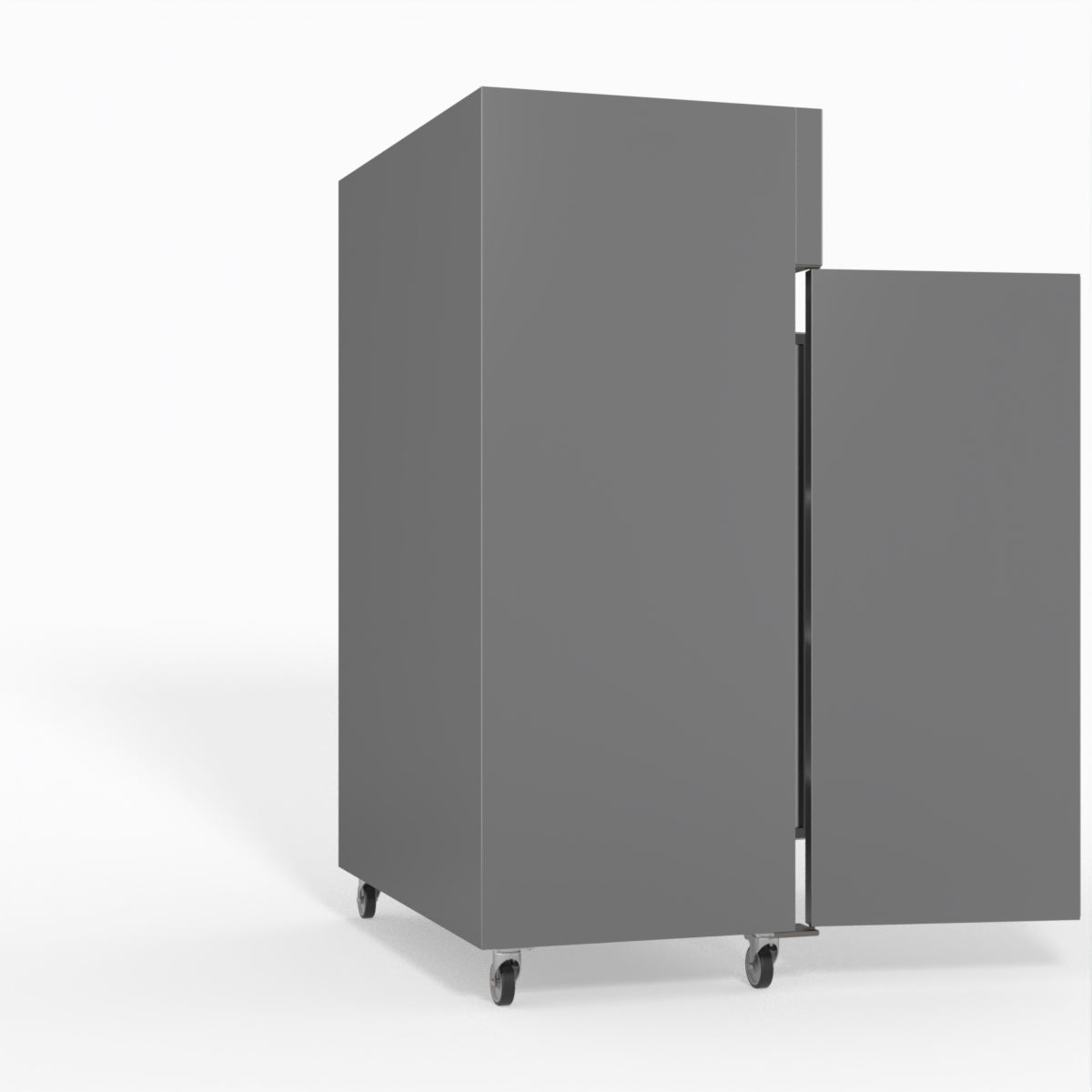 FED-X S/S Double Door Upright Fridge 134cm 10Amp