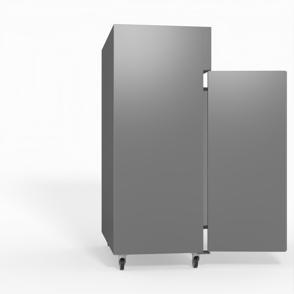 FED-X S/S Double Door Upright Fridge 134cm 10Amp