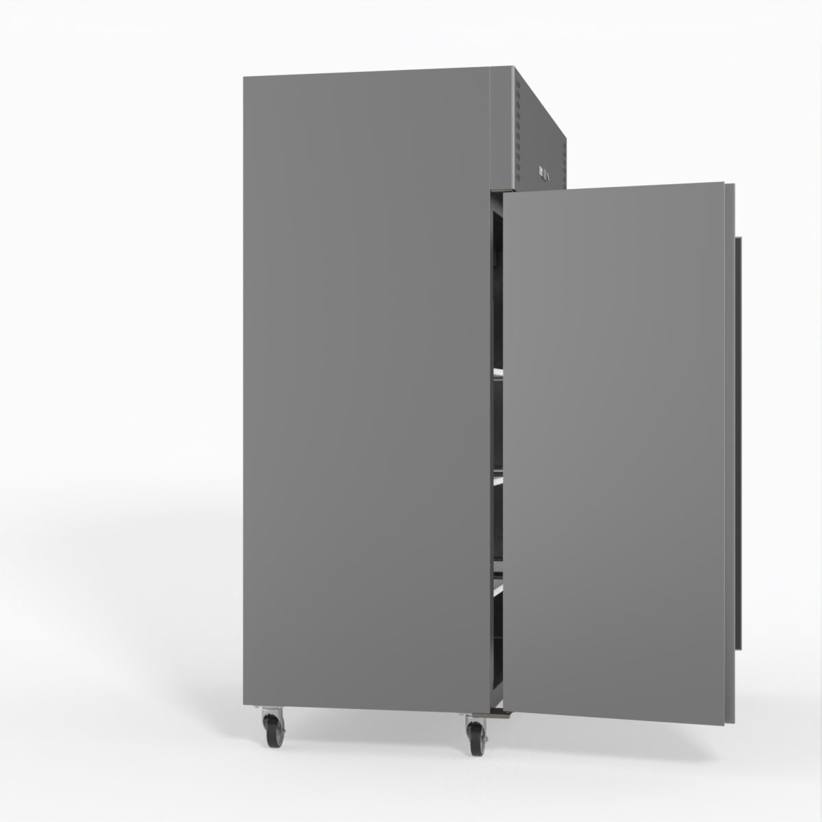 FED-X S/S Double Door Upright Fridge 134cm 10Amp