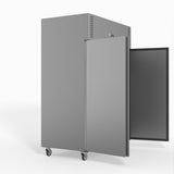 FED-X S/S Double Door Upright Fridge 134cm 10Amp