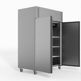 FED-X S/S Double Door Upright Freezer 134cm 10Amp