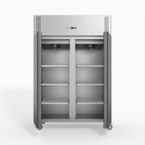 FED-X S/S Double Door Upright Fridge 134cm 10Amp