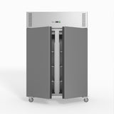 FED-X S/S Double Door Upright Fridge 134cm 10Amp