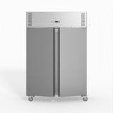 FED-X S/S Double Door Upright Fridge 134cm 10Amp