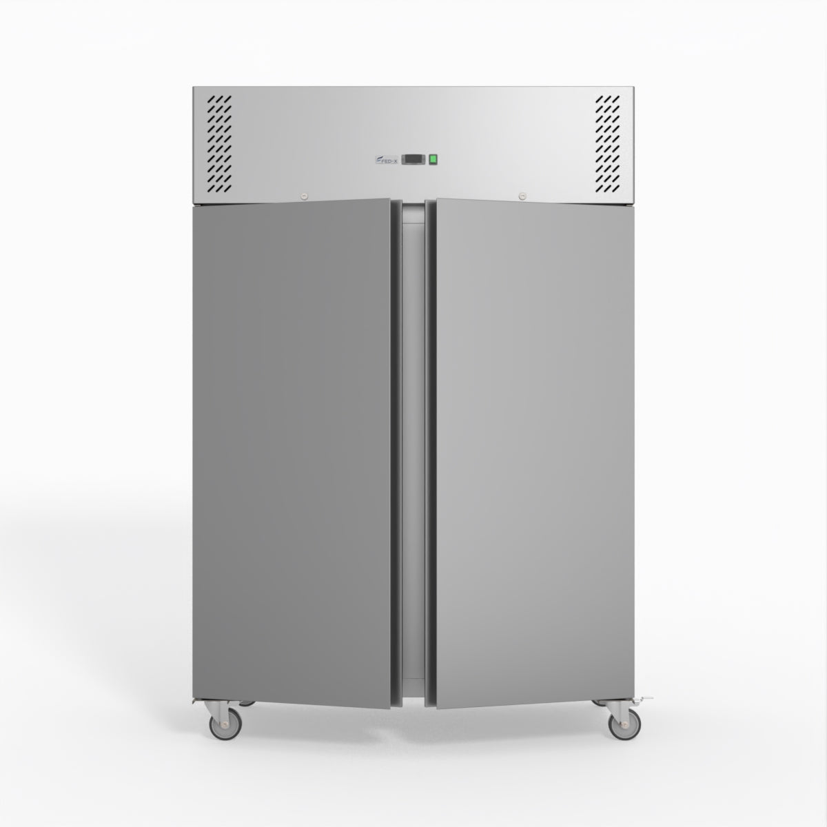 FED-X S/S Double Door Upright Freezer 134cm 10Amp