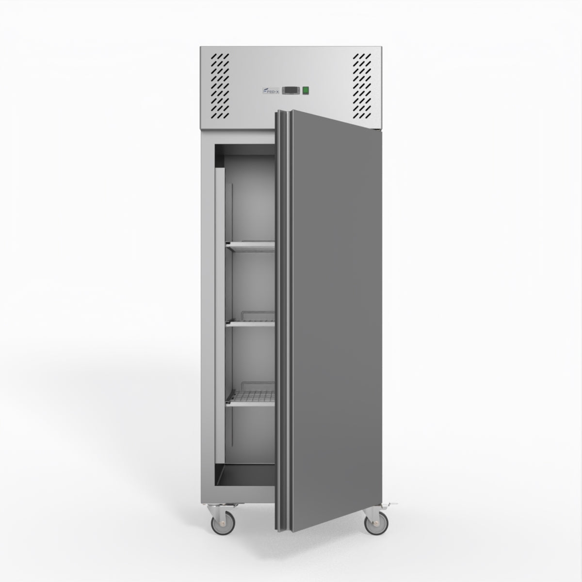 FED-X S/S Single Door Upright Fridge 74cm 10Amp