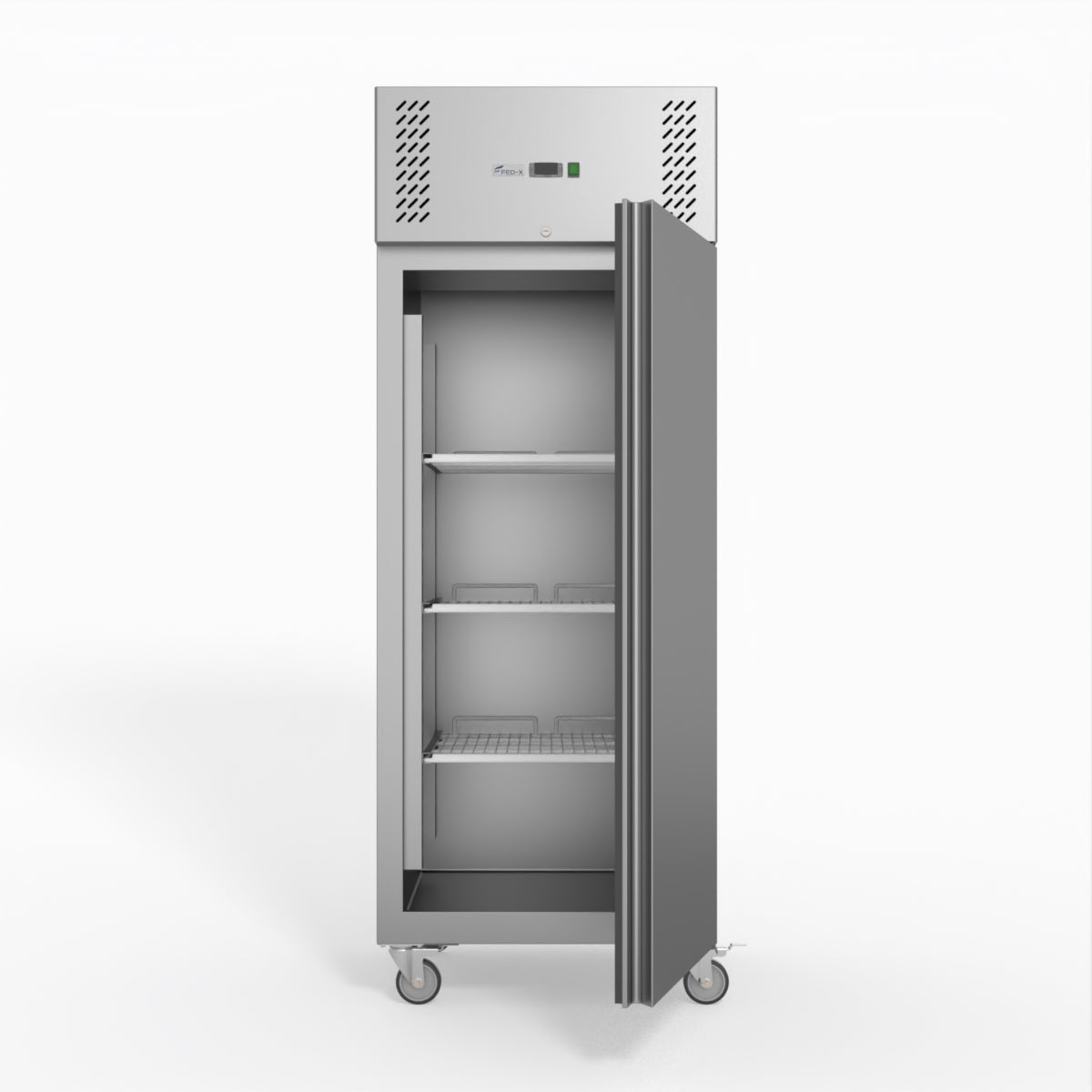 FED-X S/S Single Door Upright Fridge 74cm 10Amp