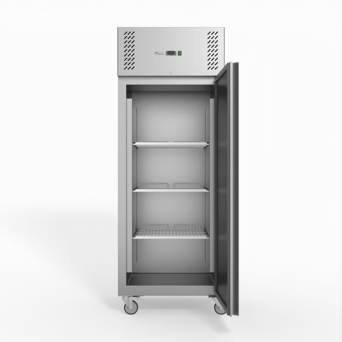 FED-X S/S Single Door Upright Fridge 74cm 10Amp