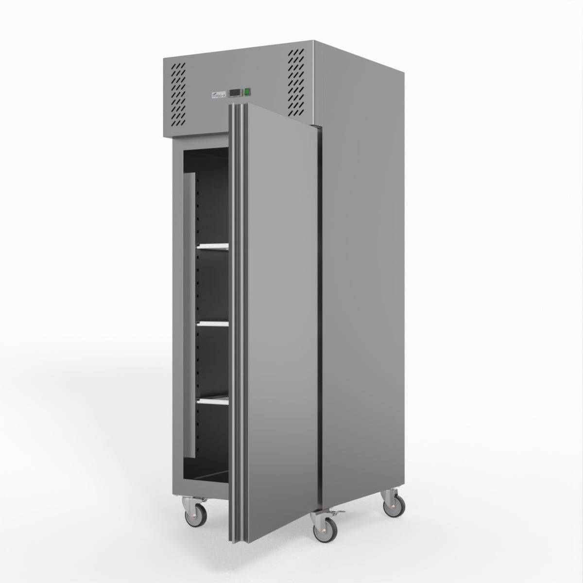 FED-X S/S Single Door Upright Fridge 74cm 10Amp